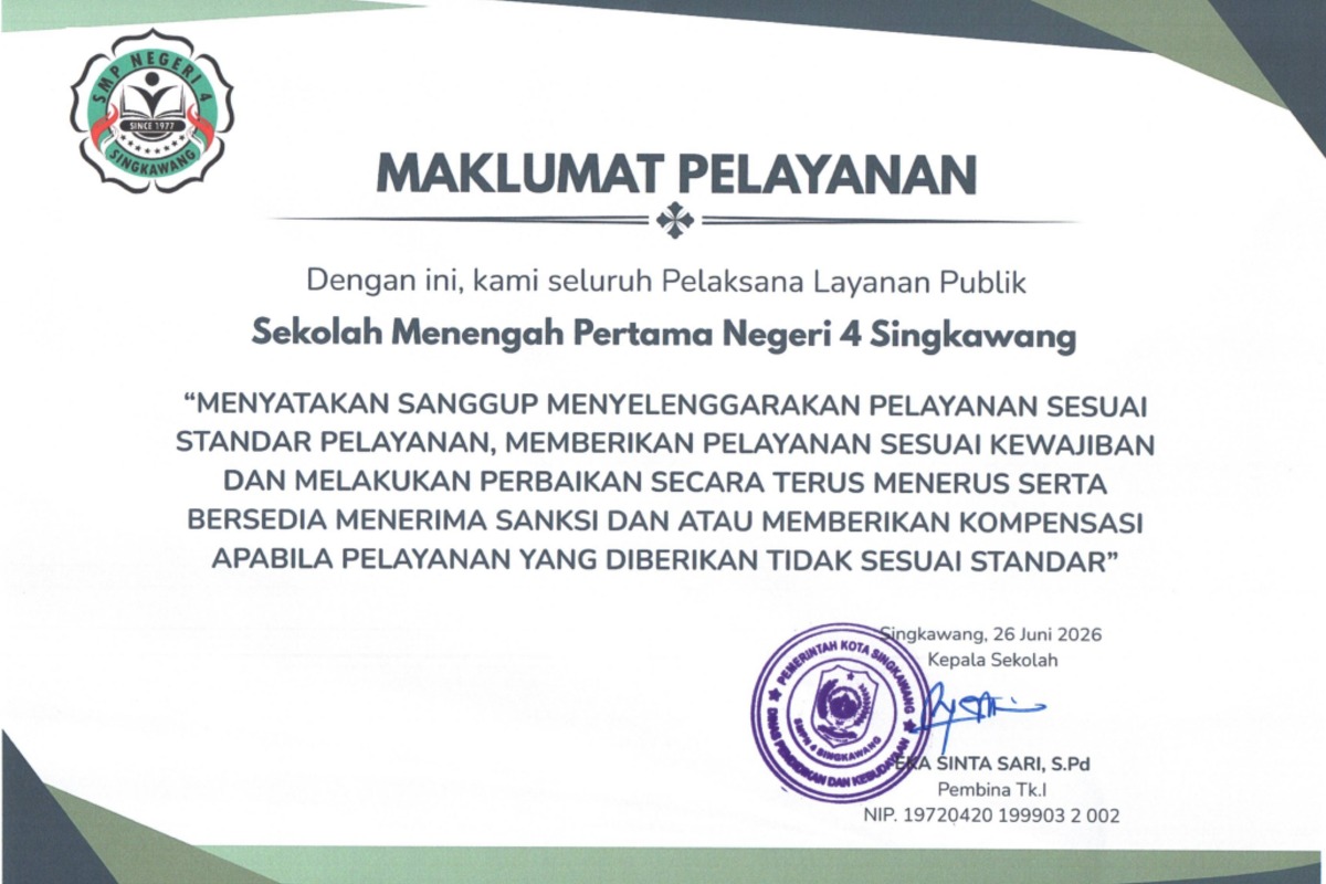 Gedung SMPN 4 Singkawang